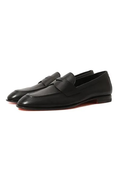 Кожаные лоферы Santoni