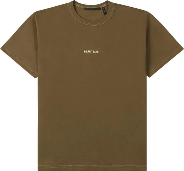Футболка Helmut Lang Box Logo  'Olive Green', зеленый