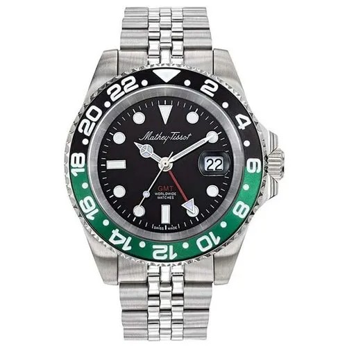Наручные часы Mathey-Tissot GMT, серебряный