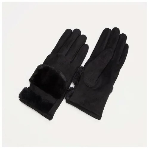 Перчатки RusExpress зимние, размер 23 см × 9 см × 1 см, черный