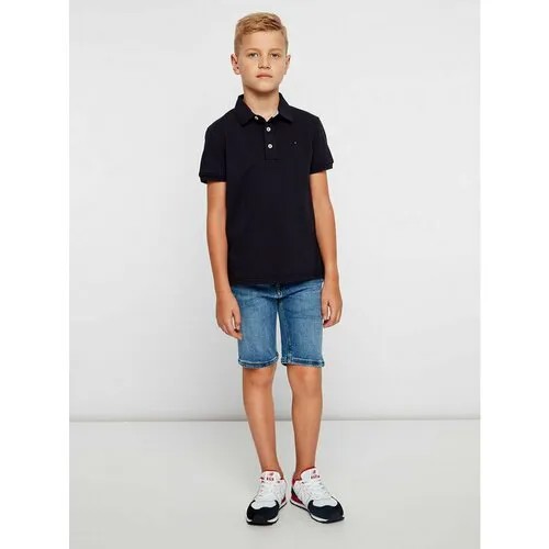 Поло TOMMY HILFIGER, размер 6 [METY], синий