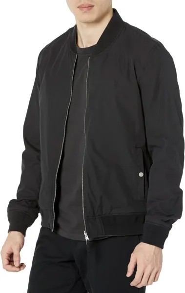 Куртка Reversible Bassett Bomber AllSaints, цвет Black/Ash Khaki Brown