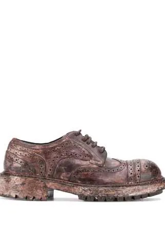 Dolce & Gabbana броги с эффектом потертости