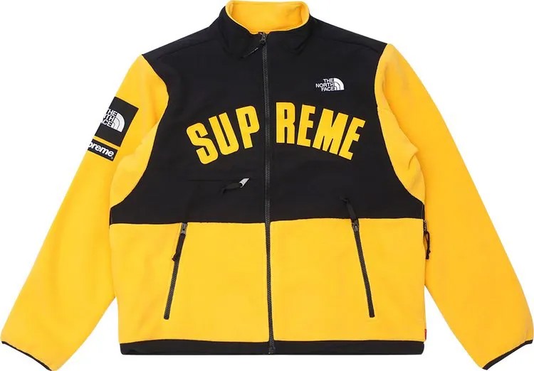 Куртка Supreme x The North Face Arc Logo Denali Fleece Jacket 'Yellow', желтый