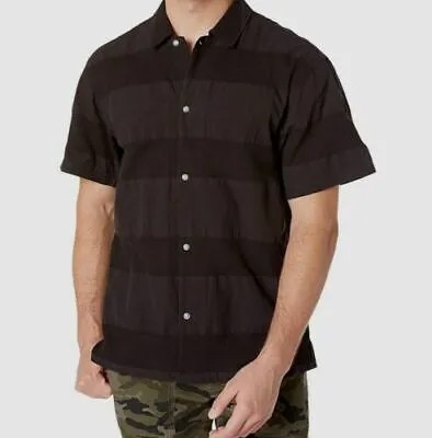Мужская рубашка на пуговицах Publish, черная, средняя