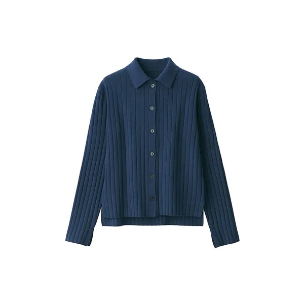 Женский вязаный кардиган Muji из соевого волокна, кремовый