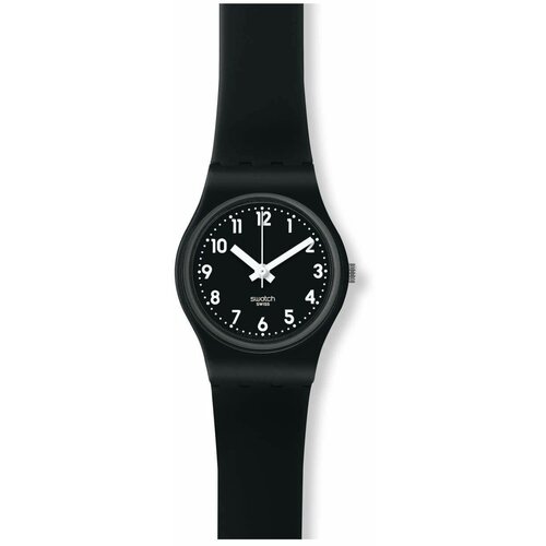 Наручные часы swatch женские Наручные часы SWATCH LADY BLACK SINGLE кварцевые, водонепроницаемые, черный