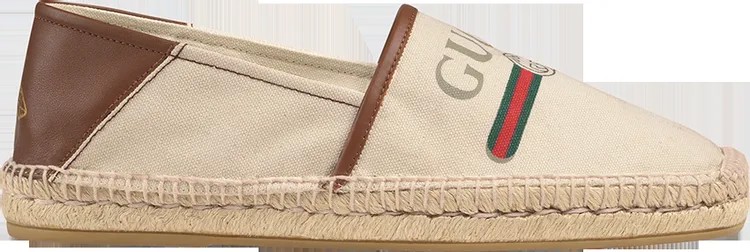 Кроссовки Gucci Logo Espadrille Brown, коричневый