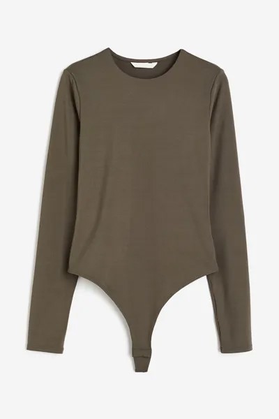 Боди H&M Jersey Thong, хаки