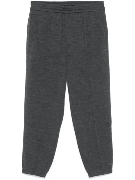 Emporio Armani спортивные брюки с эффектом меланжа, серый