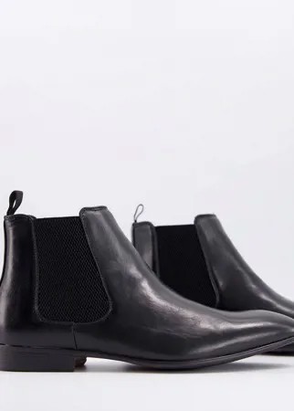 Черные ботинки челси в строгом стиле Truffle Collection-Черный цвет