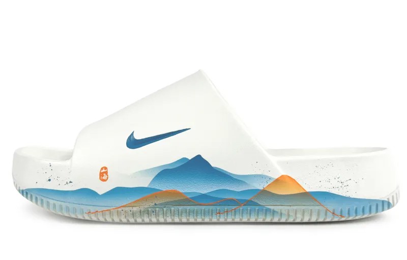 Вьетнамки Calm Slide мужские синие/красные/желтые Nike