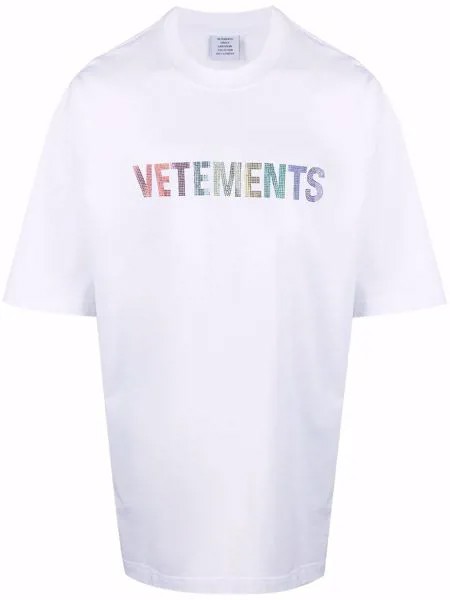 VETEMENTS футболка с логотипом