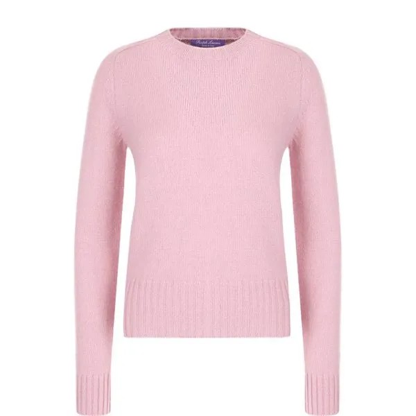 Однотонный пуловер из смеси шерсти и кашемира Ralph Lauren