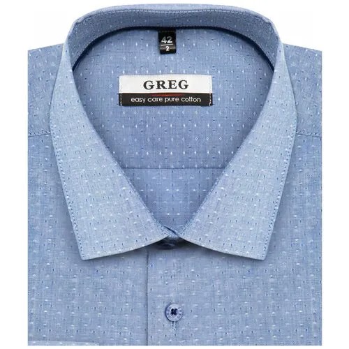 Рубашка GREG, размер 186-194/39, голубой