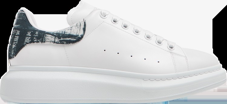 Кроссовки Alexander McQueen Oversized Sneaker 'White Textured Black', белый