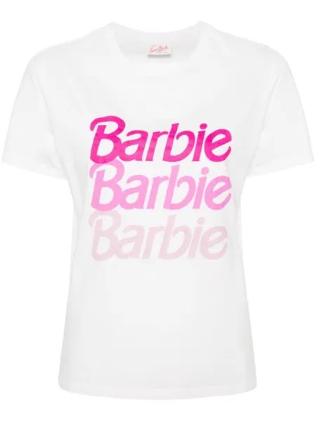 Хлопковая футболка Barbie Emilie MC2 Saint Barth, белый