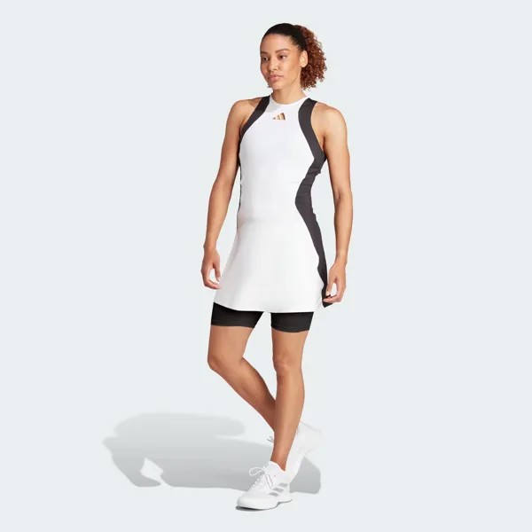 Теннисное платье премиум-класса Adidas, цвет White/Black