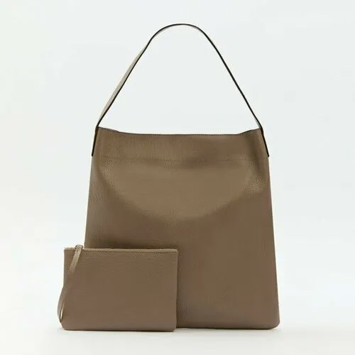 Сумка шоппер diva's bag, бежевый, серый