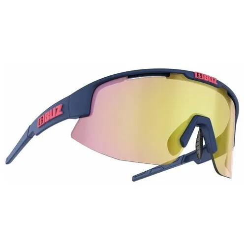 Солнцезащитные очки BLIZ, оправа: пластик, спортивные, устойчивые к появлению царапин, с защитой от УФ, синий