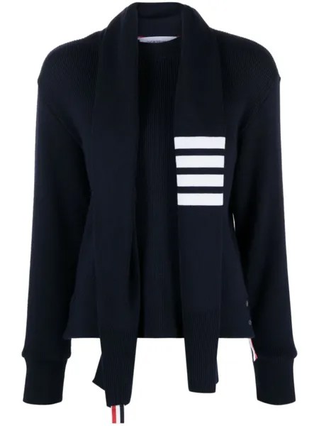 Thom Browne джемпер с полосками 4-Bar, синий