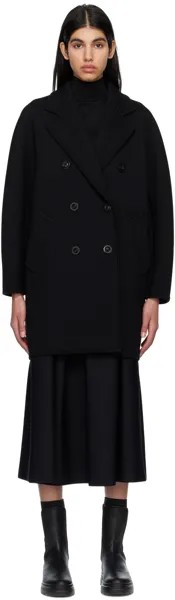 Черное пальто Pedone Max Mara