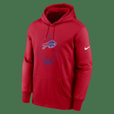 Худи Nike Buffalo Bills Icon Men’s Therma NFL Pullover Hoodie, красный