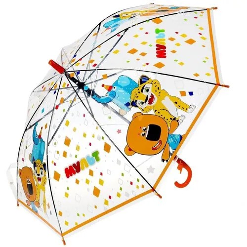 Зонт-трость Играем вместе, бежевый, коричневый