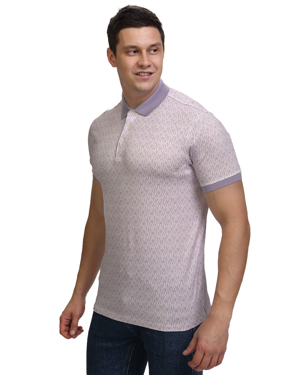 Футболка-поло мужская Gratude 259-71 розовая 3XL