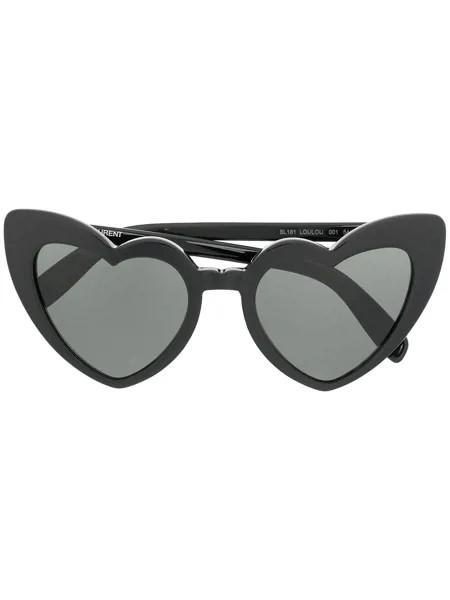 Saint Laurent Eyewear солнцезащитные очки с оправой в форме сердца