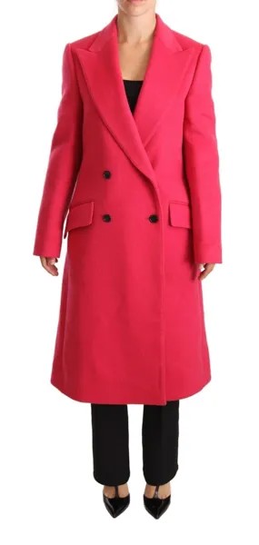 Куртка DOLCE - GABBANA Шерстяной розовый двубортный плащ IT38 / US4/ XS $4000
