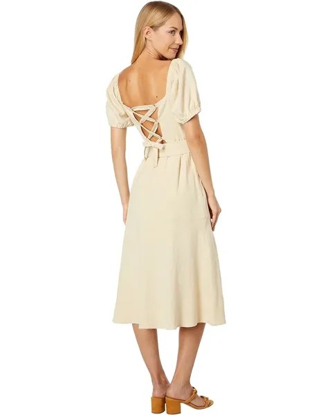 Платье Lost + Wander On Holiday Midi Dress, цвет Butter