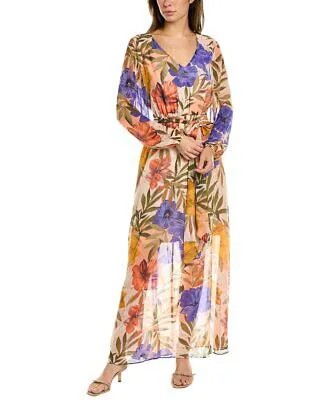Женское шифоновое платье макси Anne Klein