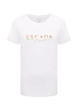 Хлопковая футболка Escada Sport