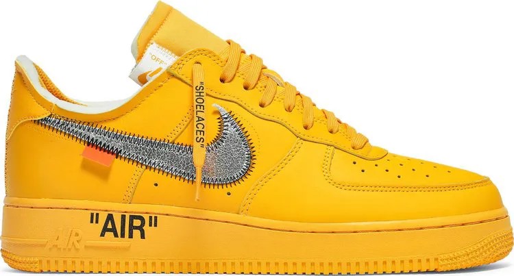 Кроссовки Nike Off-White x Air Force 1 Low 'Lemonade', золотой