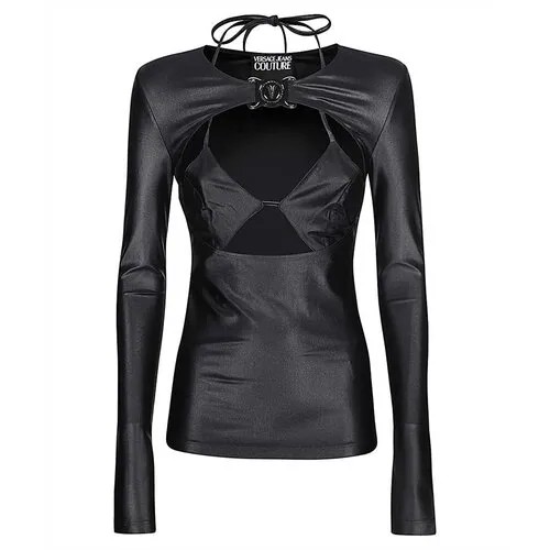 Лонгслив Versace Jeans Couture, размер 42, черный