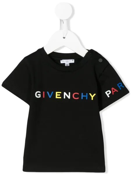 Givenchy Kids футболка с круглым вырезом и логотипом