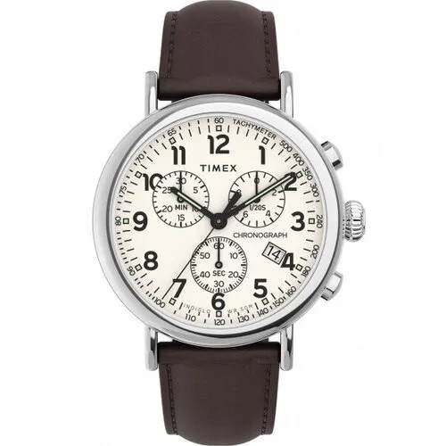 Наручные часы TIMEX, белый, серебряный