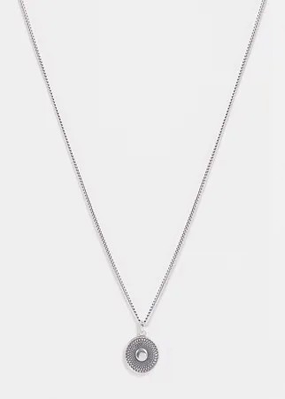 Ожерелье из стерлингового серебра с подвеской Serge DeNimes – эксклюзивно для ASOS-Серебристый