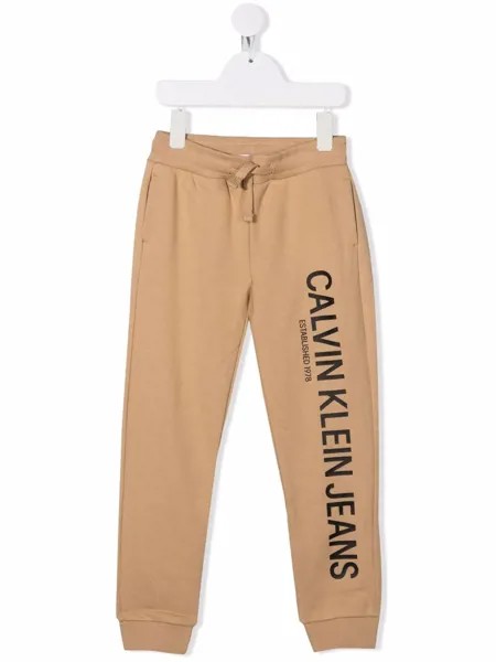 Calvin Klein Kids спортивные брюки с логотипом