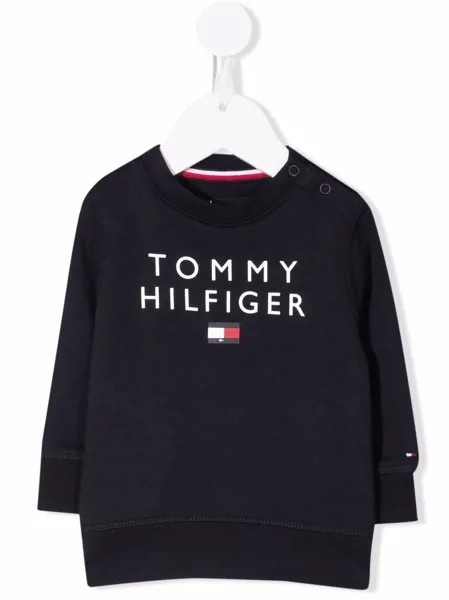 Tommy Hilfiger Junior толстовка из органического хлопка с логотипом