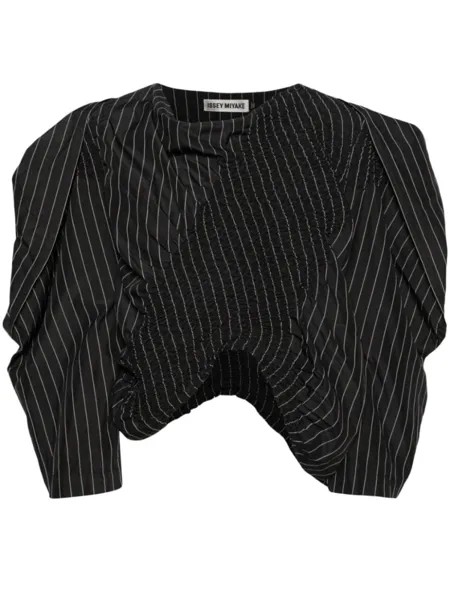 Issey Miyake блузка Contraction асимметричного кроя, черный