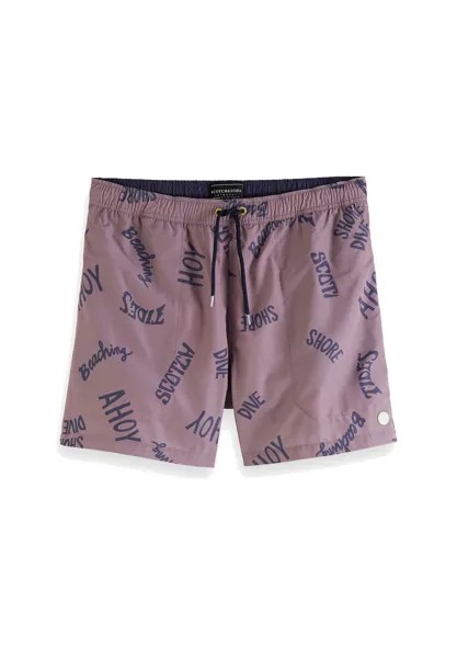 Мужские шорты для плавания - принт по всей поверхности SCOTCH & SODA, цвет Dunkelrot