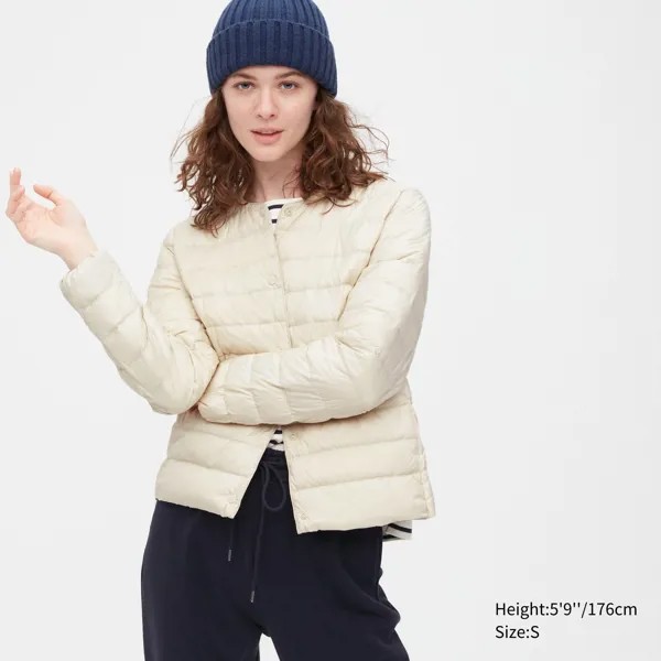 Пуховик женский UNIQLO 453274COL30 бежевый 3XL (доставка из-за рубежа)