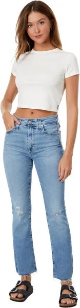 Джинсы Farrah High-Waist Crop Bootcut Jeans in 20 Years Liberty AG Jeans, цвет 20 Years Liberty