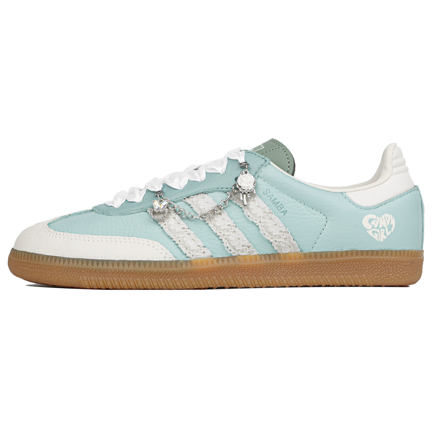 Кроссовки adidas originals Samba Series Skateboarding Shoes Women's Low-top Green/White, зеленый