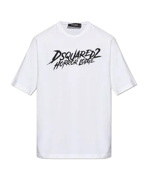 Футболка с логотипом Dsquared2, белый