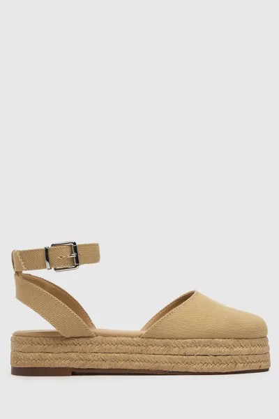 Эспадрильи на плоской подошве Lily натурального цвета Schuh