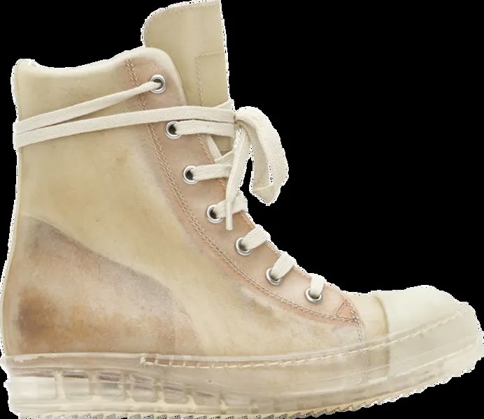 Кроссовки Rick Owens Wmns EDFU High Natural Transparent, белый