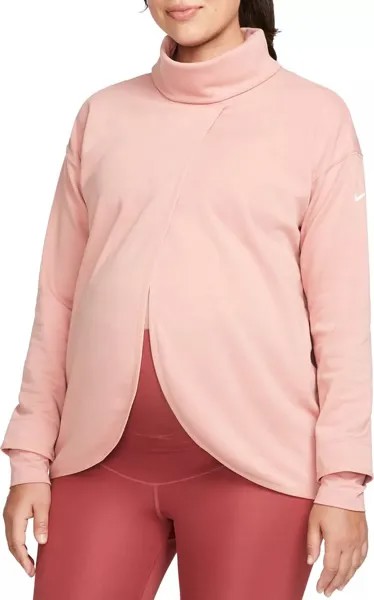Женский двусторонний пуловер для беременных Nike, красный